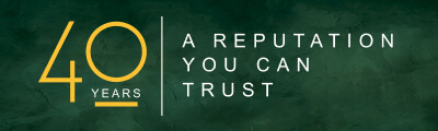 40-years A reputation you can trust